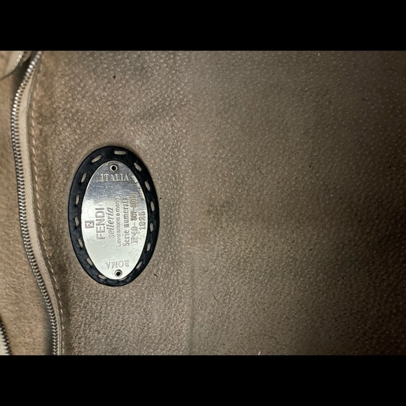 Authentic Fendi Selleria black leather bag. 15” long, 4.5” high and 3” wide. - Picture 7 of 10